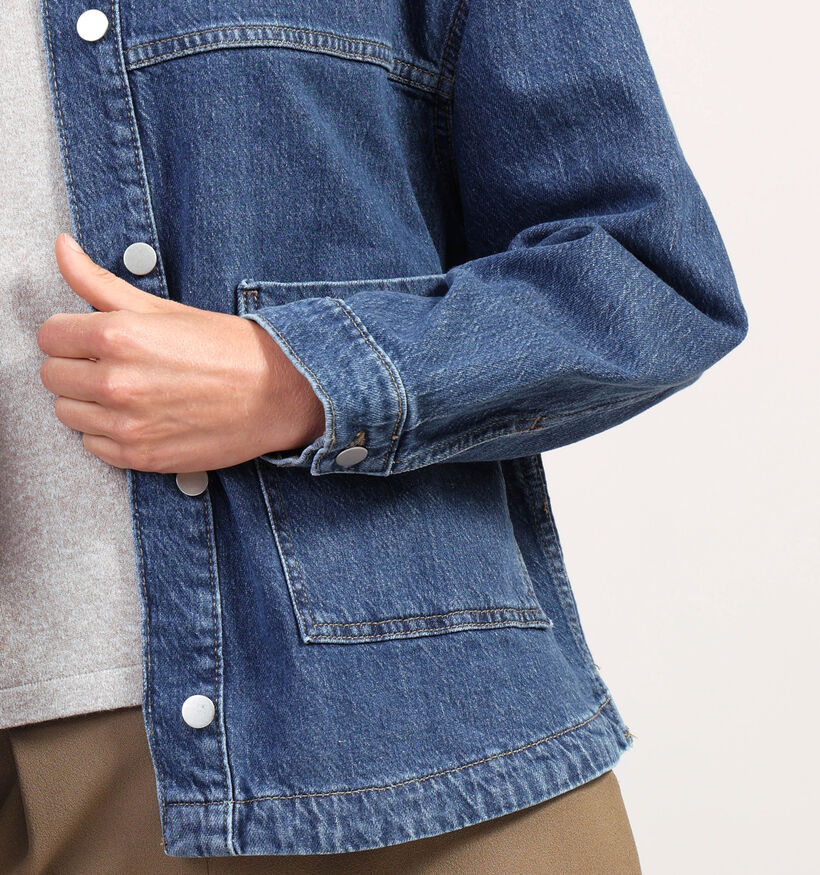 Vila Jaf Denim Jacket Veste en Jean Courte en Bleu pour femmes (361342)