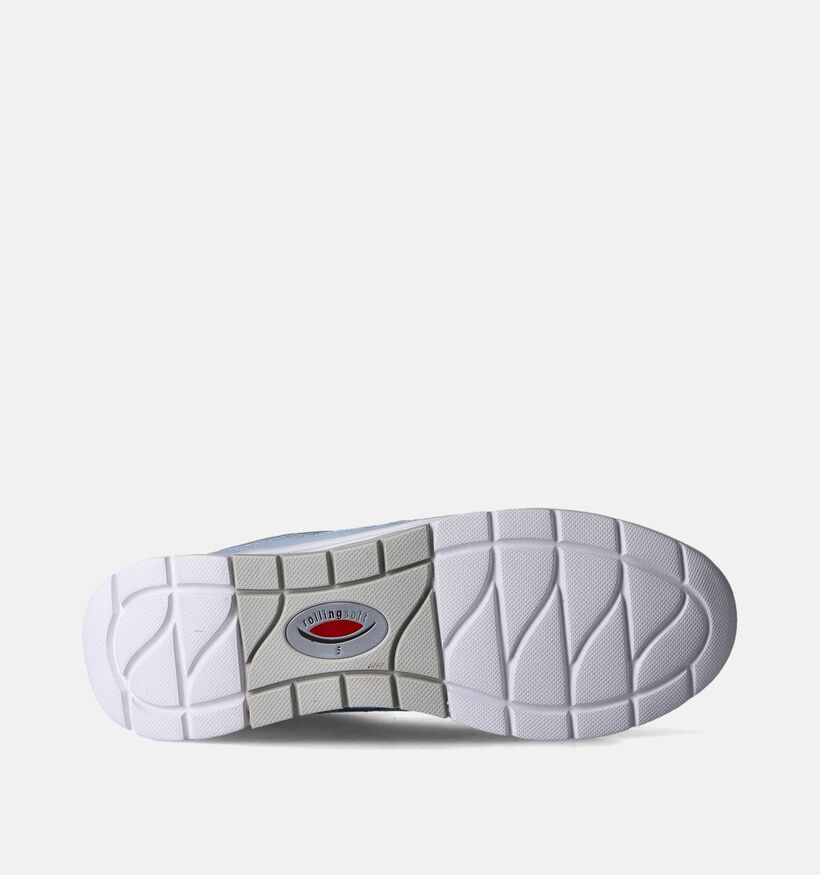 Gabor Rollingsoft Blauwe Veterschoenen voor dames (352057) - geschikt voor steunzolen