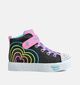 Skechers Heart Steps Glow Zwarte Hoge Sneakers voor meisjes (366304)