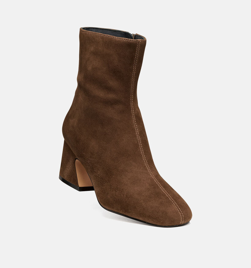 Geox Kalidine Bottines en Marron fonc&eacute; pour femmes (377780)