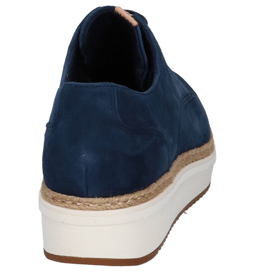 Roze Platte Veterschoenen Clarks Teadale Rhea in daim (213487)