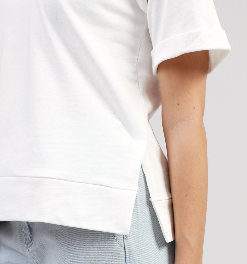 Rue Mazarine Smile T-shirt en Écru pour femmes (357925)