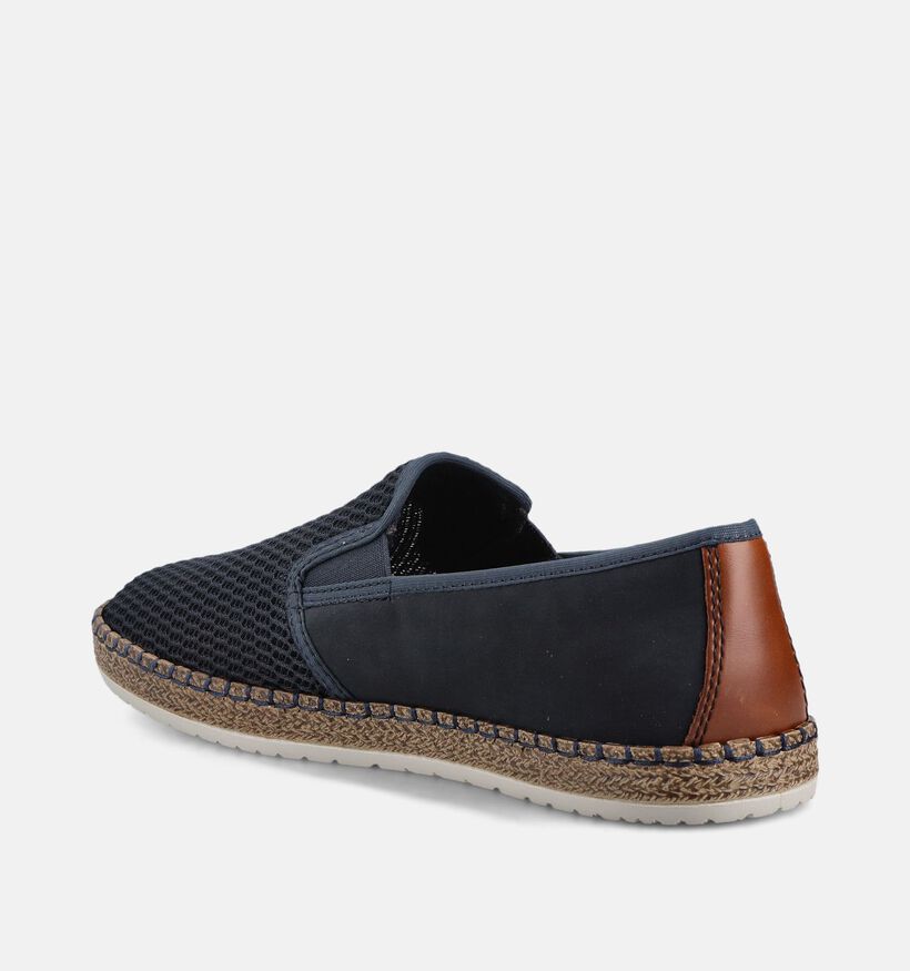 Rieker Espadrilles en Bleu fonc&eacute; pour hommes (370483)