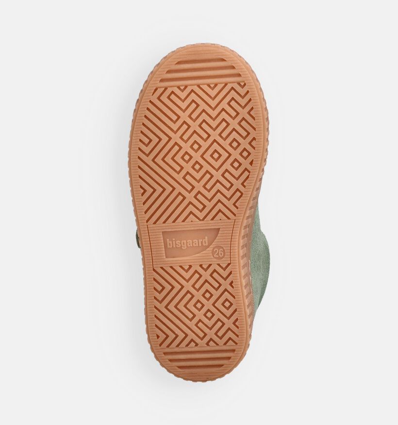 Bisgaard Baskets en Vert pour filles (370789) - pour semelles orthop&eacute;diques