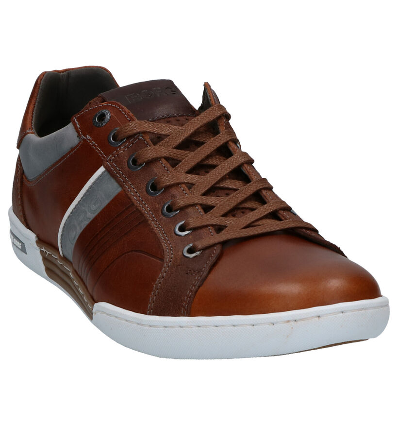 Björn Borg Coltrane Cognac Veterschoenen in leer (266972)