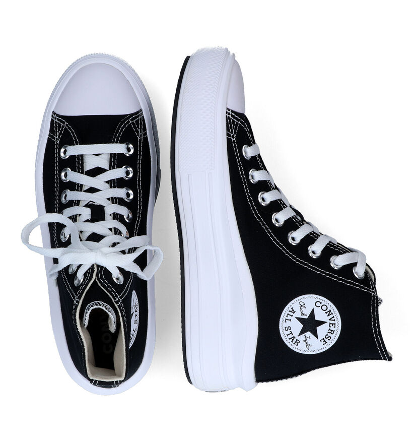 Convers Chuck Taylor All Star Move Platform Zwarte Sneakers voor dames (317456) - geschikt voor steunzolen