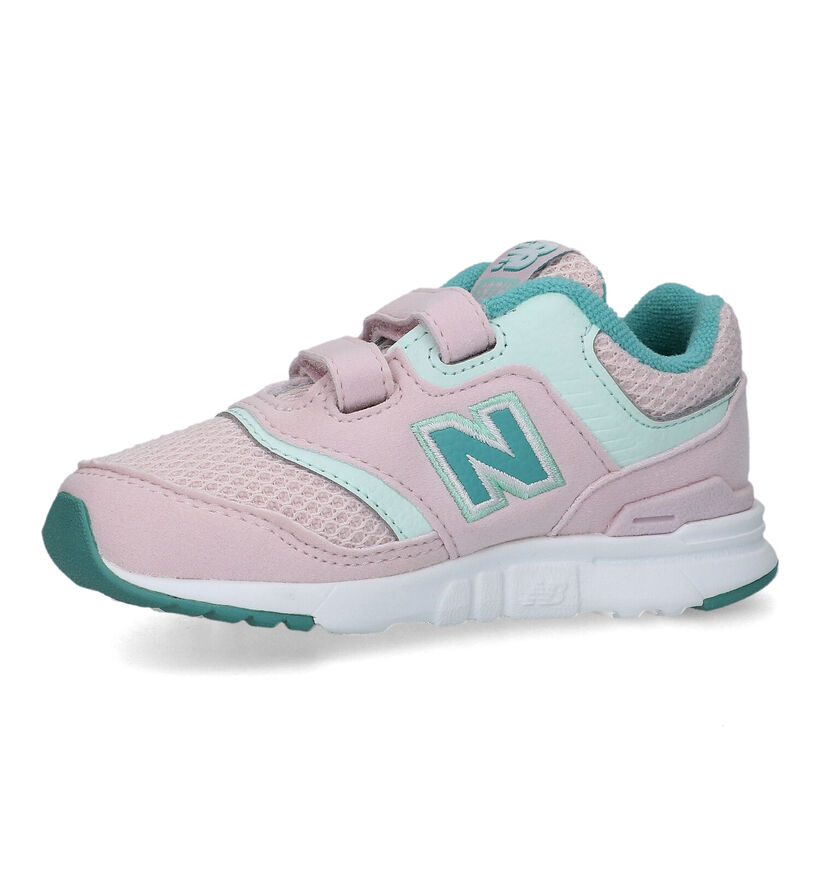 New Balance 997 Baskets en Rose pour filles (319337) - pour semelles orthopédiques