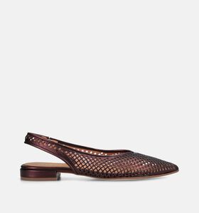 Pedro Miralles Ballerines Slingback en Bordeaux pour femmes (373636)