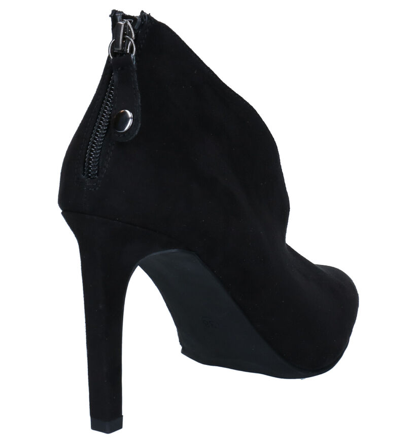 Marco Tozzi Zwarte Enkelpumps in stof (280547)