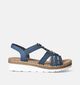 Rieker Sandales talon compensé en Bleu pour femmes (354929)