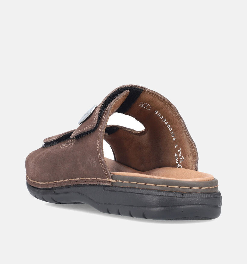 Rieker Nu-pieds casual en Marron pour hommes (354831)