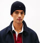 Tommy Hilfiger Flag Pima  Bonnet en Bleu fonc&eacute; pour hommes (379520)