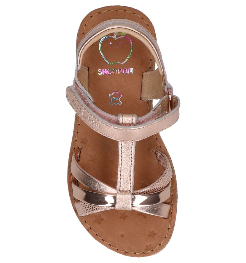 Rose Golden Sandalen Shoo Pom in leer (242887)