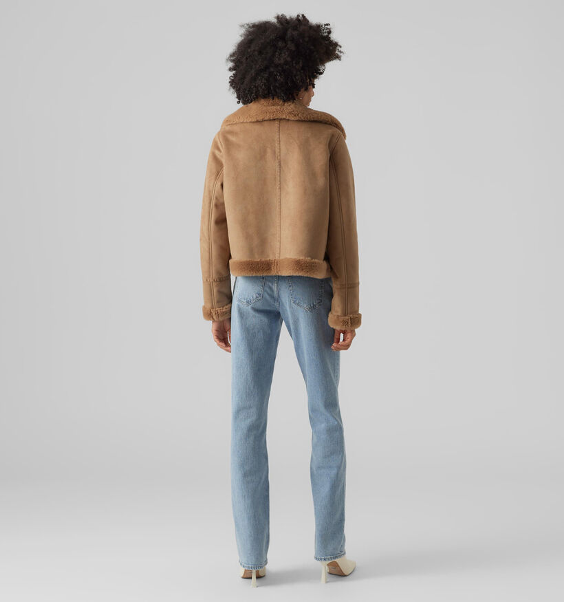 Vero Moda Peggy Camel Aviator jacket voor dames (329001)