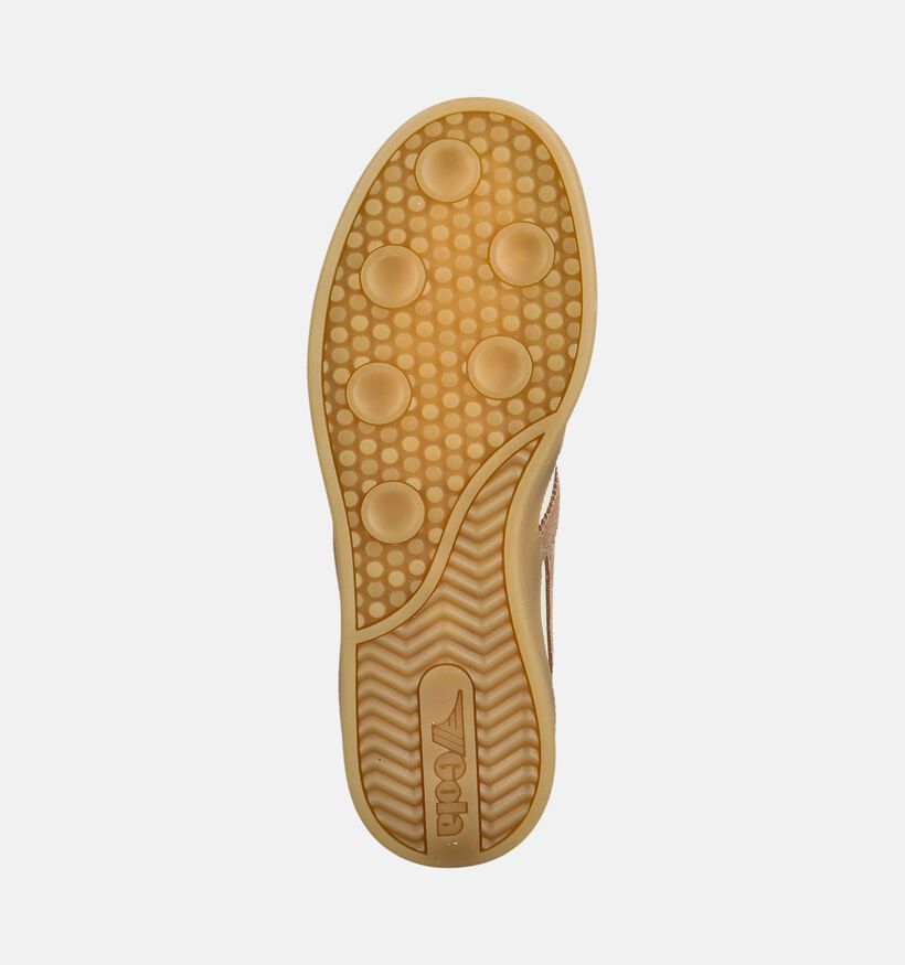 Gola Viper Leather Baskets casual en &Eacute;cru pour femmes (377146) - pour semelles orthop&eacute;diques