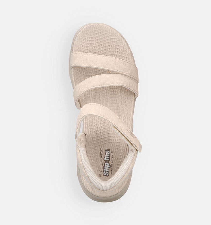 Skechers Go Walk Glide-Step 2.0 Ella Sandales en Ecru pour femmes (371241)