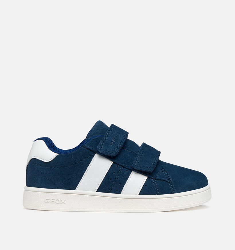 Geox Eclyper Baskets en Bleu fonc&eacute; pour gar&ccedil;ons (370144) - pour semelles orthop&eacute;diques