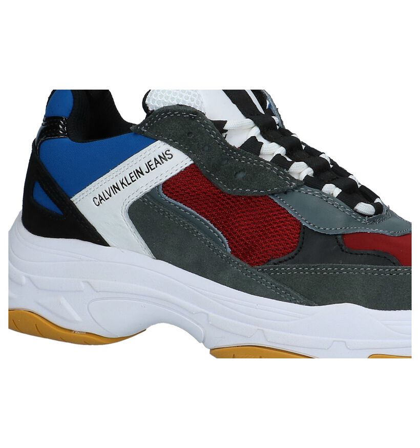 Witte Nineties Sneakers Calvin Klein Maya in daim (250386)