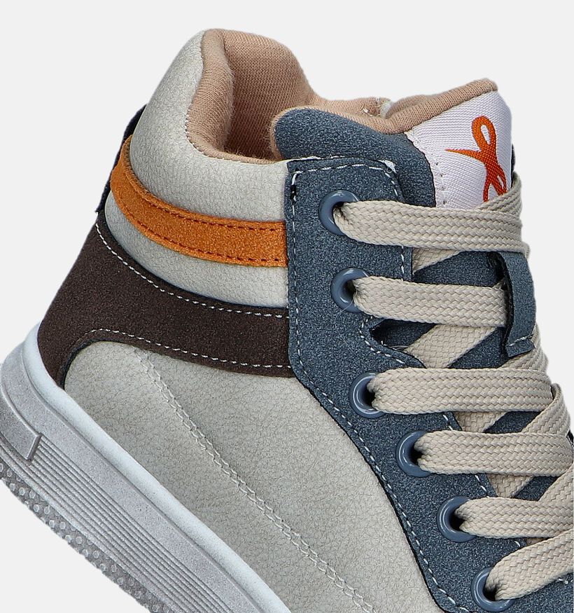 Milo & Mila Beige Hoge schoenen voor jongens (347117)
