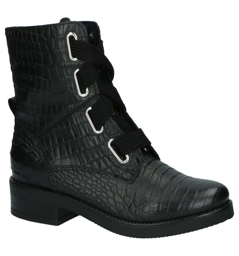Miss Rose Bottines en Noir en cuir (203051)