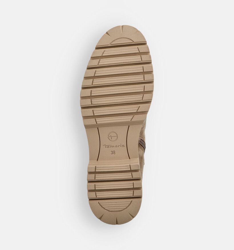 Tamaris Bottines plates en Beige pour femmes (362787)