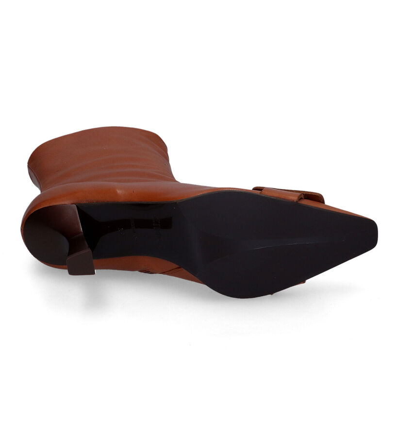 Zinda Bottines à talons en Cognac pour femmes (317220)