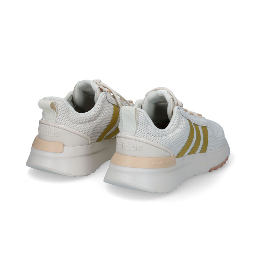 adidas Racer Witte Sneakers voor meisjes (308074) - geschikt voor steunzolen