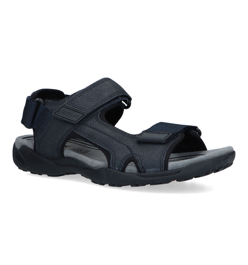 Geox Terreno Grip Bruine Sandalen in kunstleer (326735)