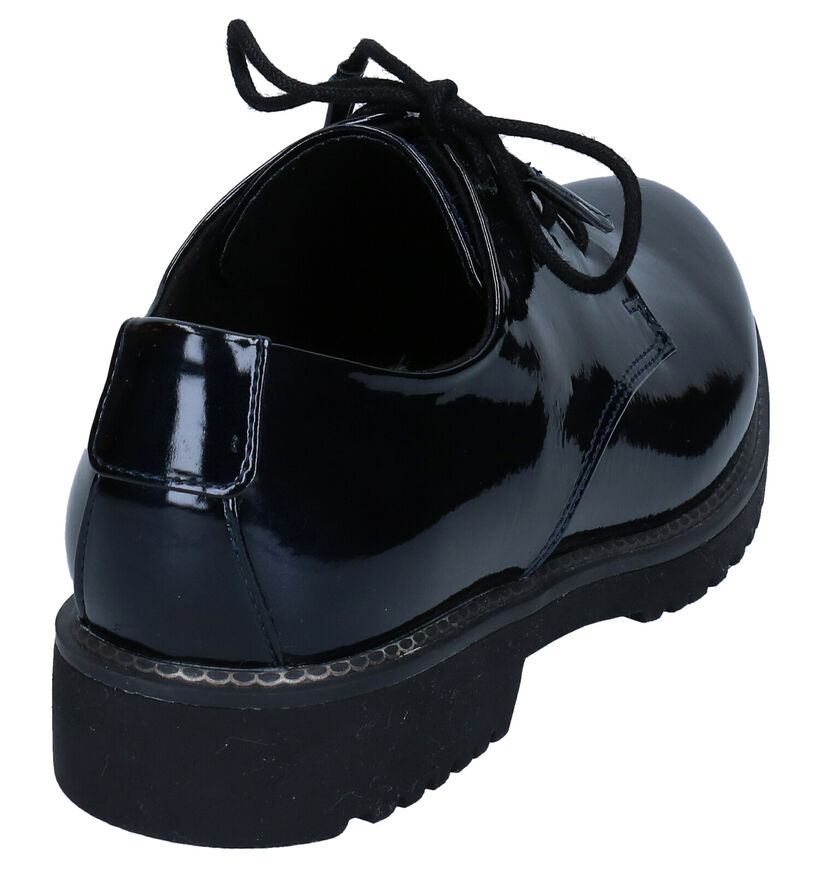 Marco Tozzi Feel Me Chaussure à lacets en Noir en simili cuir (277623)