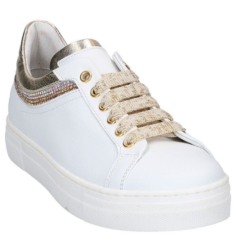 Witte Lage Sneakers Hoops Hop in leer (266798)