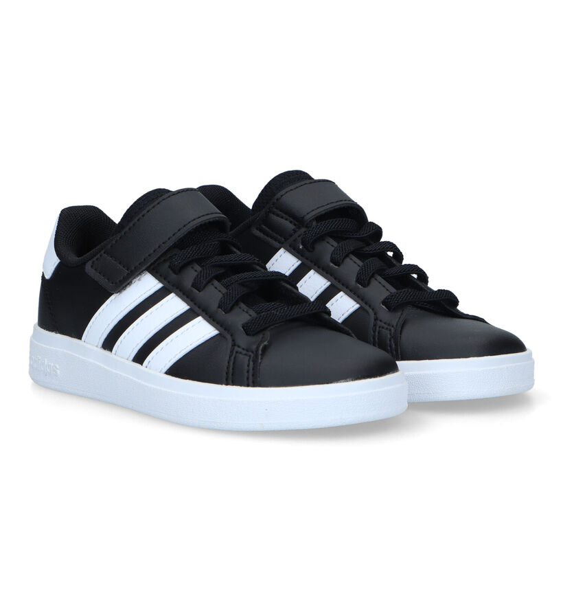 adidas Grand Court 2.0 EL Baskets en Noir pour filles, garçons (324121)