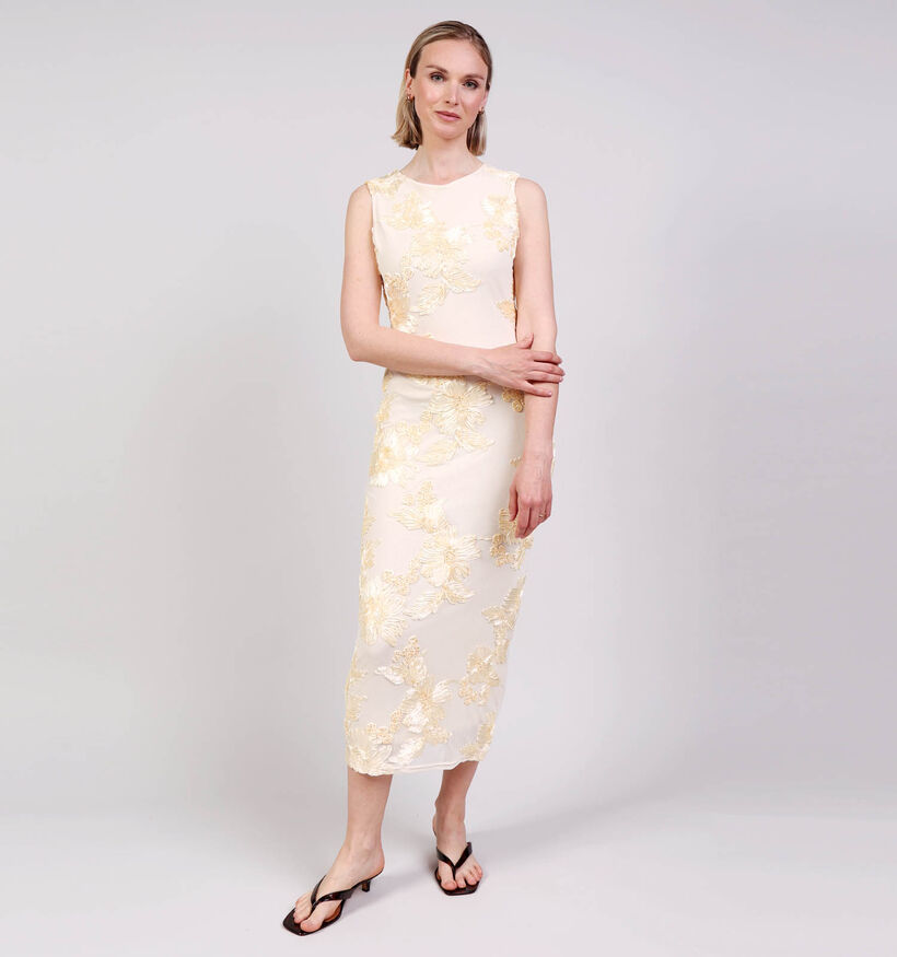 Sisters Point Robe mi-longue en Jaune pour femmes (380727)