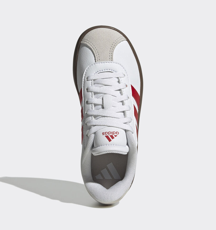 adidas VL Court 3.0 Baskets en Blanc pour filles, garçons (366040) - pour semelles orthopédiques