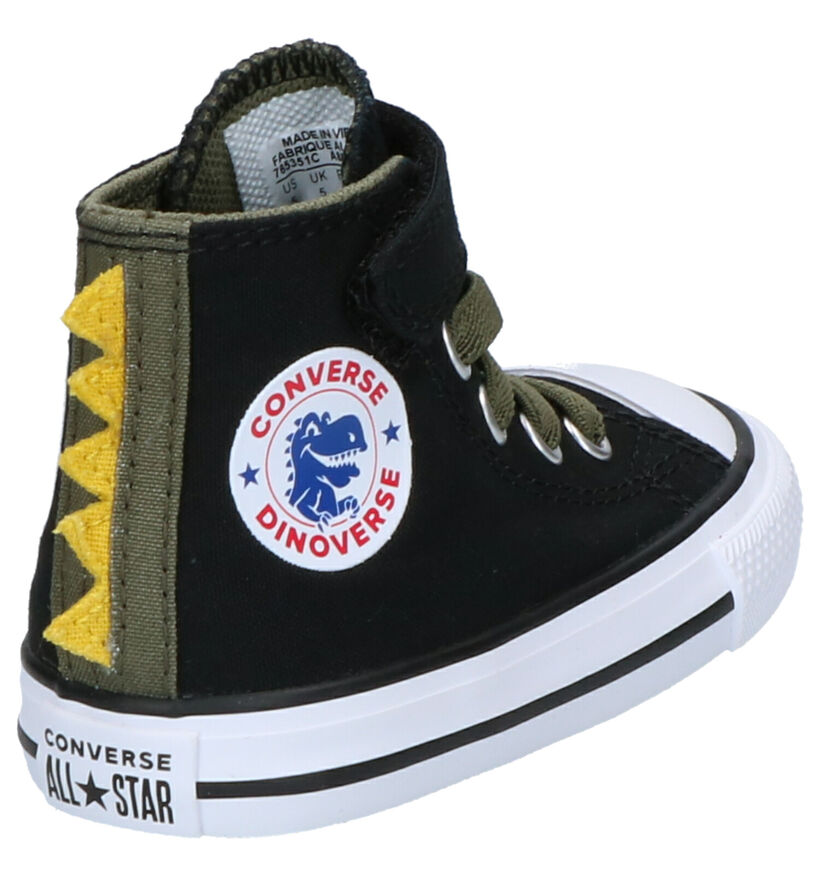 Converse Chuck Taylor All Star Hi Zwarte Sneakers in stof (252743)