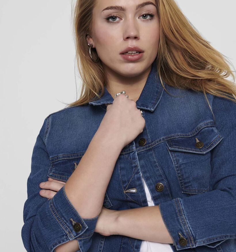 ONLY Carmakoma Wespa Veste en jeans en Bleu pour femmes (351423)