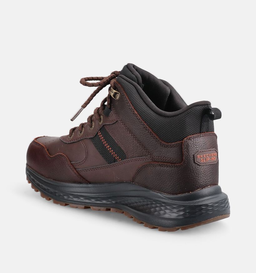 Skechers Slade Ultra Donkerbruine Boots met Veters voor heren (378012) - geschikt voor steunzolen