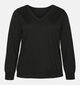 Vero Moda Curve Happy Glitter Pull en Noir pour femmes (366401)