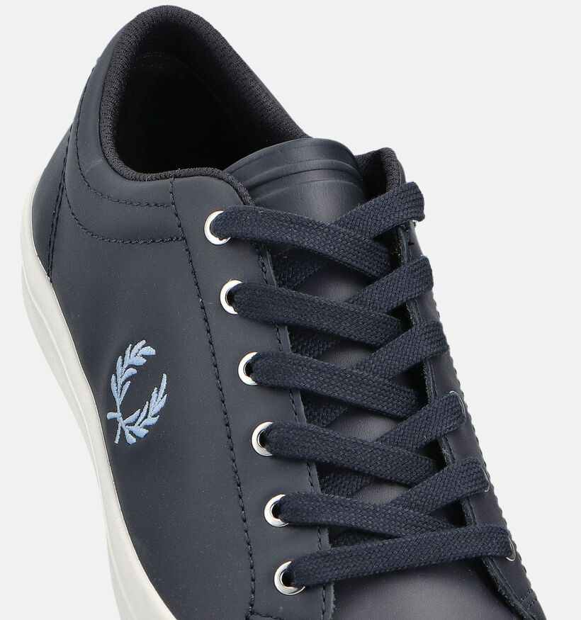 Fred Perry Baseline Chaussures à lacets en Bleu pour hommes (362924)