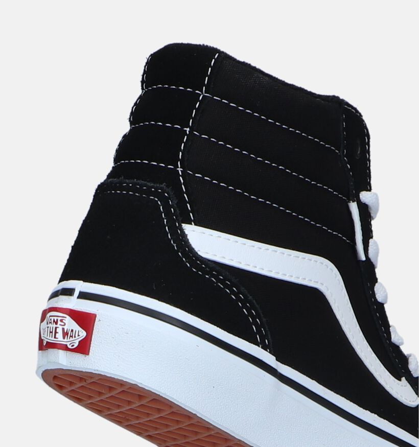 Vans Filmore Hi Baskets de skate en Noir pour filles, garçons (327960)