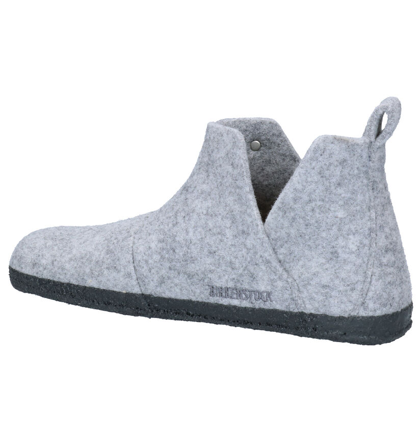 Birkenstock Andermatt Pantoufles hautes en Gris pour femmes (314086)