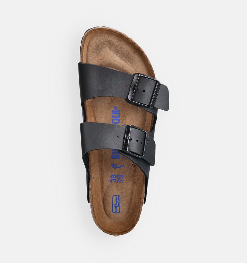 Birkenstock Arizona Soft Footbed Nu-pieds en Noir pour femmes (350915)