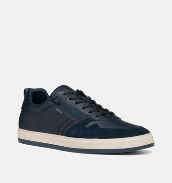 Geox Respira Low Sneakers Cognac/Blauw