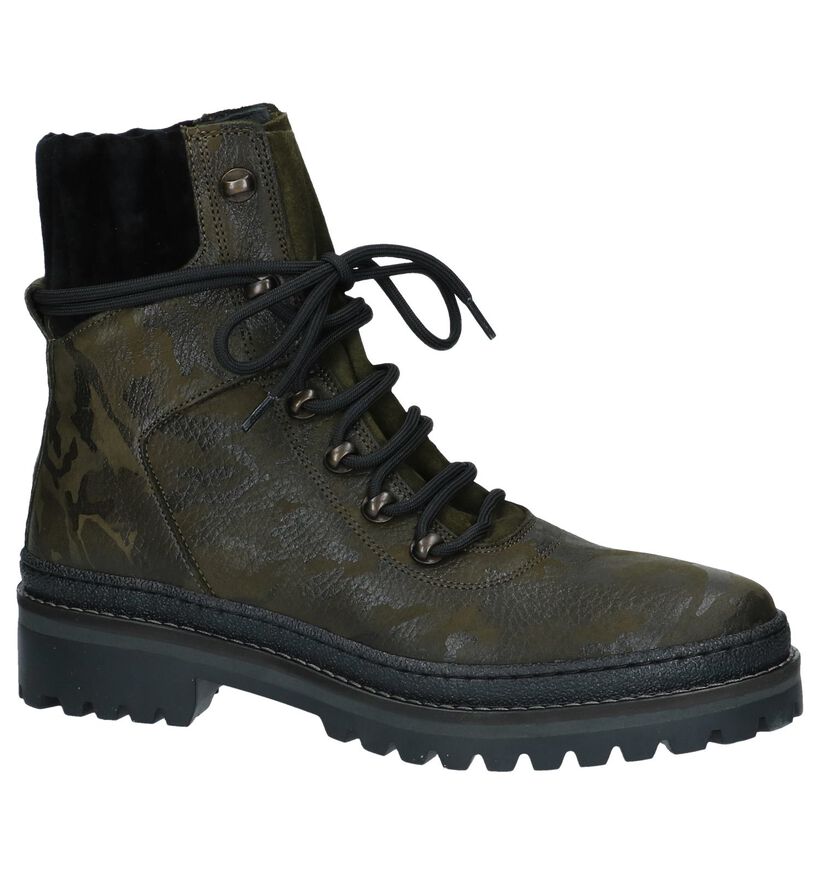 Tommy Hilfiger Bottines en Vert foncé en cuir (225494)