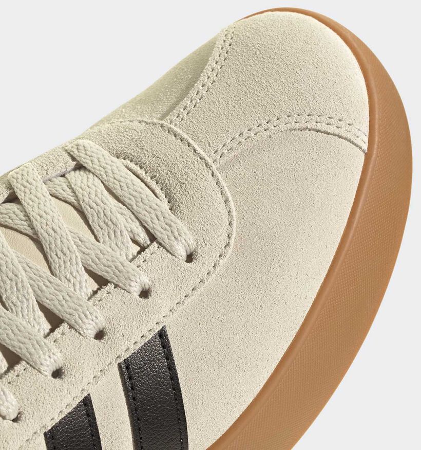 adidas VL Court 3.0 Baskets basses en Beige fonc&eacute; pour hommes (372675)