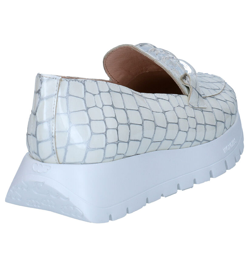 Wonders Ecru Loafers in leer (290010)