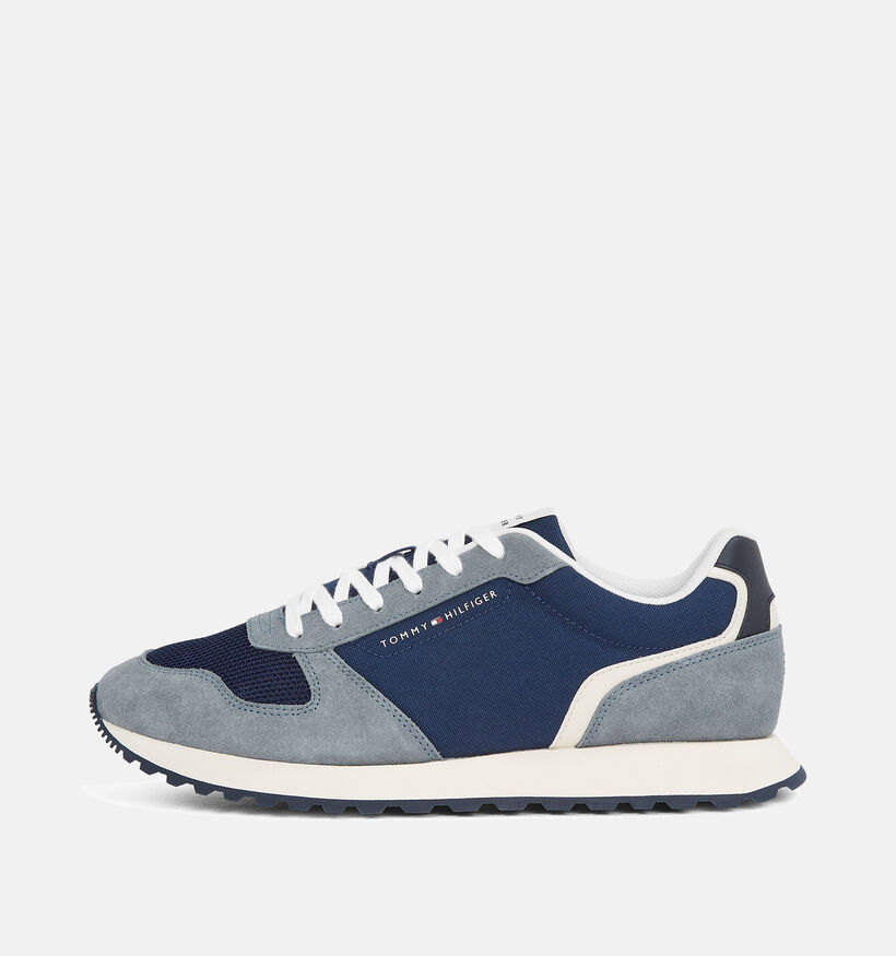 Tommy Hilfiger Baskets Basses en Bleu pour hommes (352830) - pour semelles orthopédiques