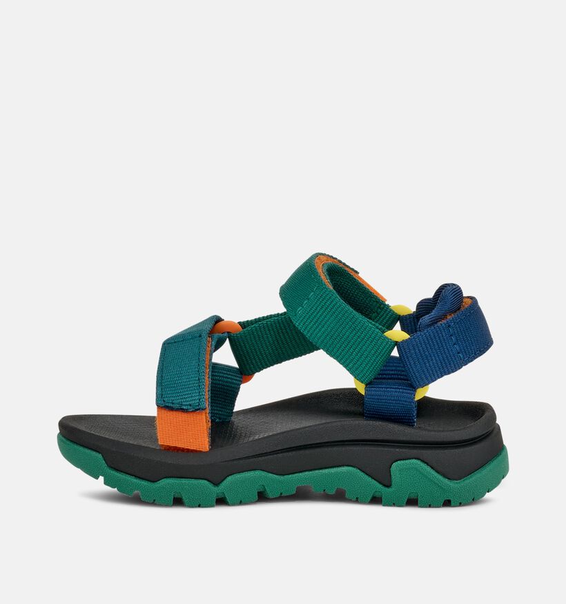 Teva Hurricane Chaussures d'eau en Vert/Multi pour filles, gar&ccedil;ons (370327)
