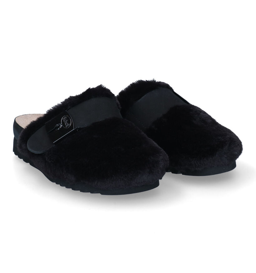 Scholl Alaska Zwarte Pantoffels voor dames (316949)