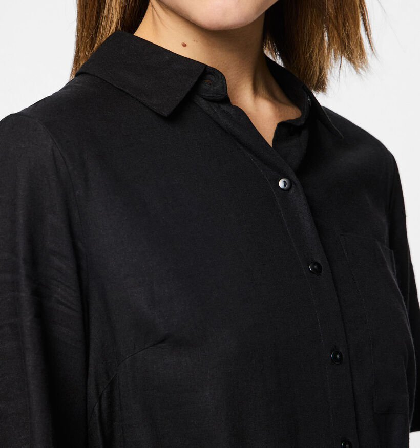 Pieces Pia Robe chemise en Noir pour femmes (351094)