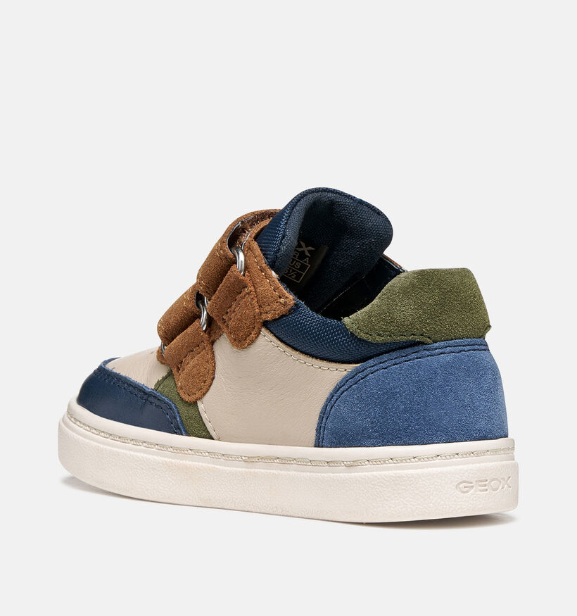 Geox Nashik Beige/Multi Babysneakers voor jongens (376222) - geschikt voor steunzolen